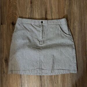 Hollister Gray Mini Skirt Casual Work